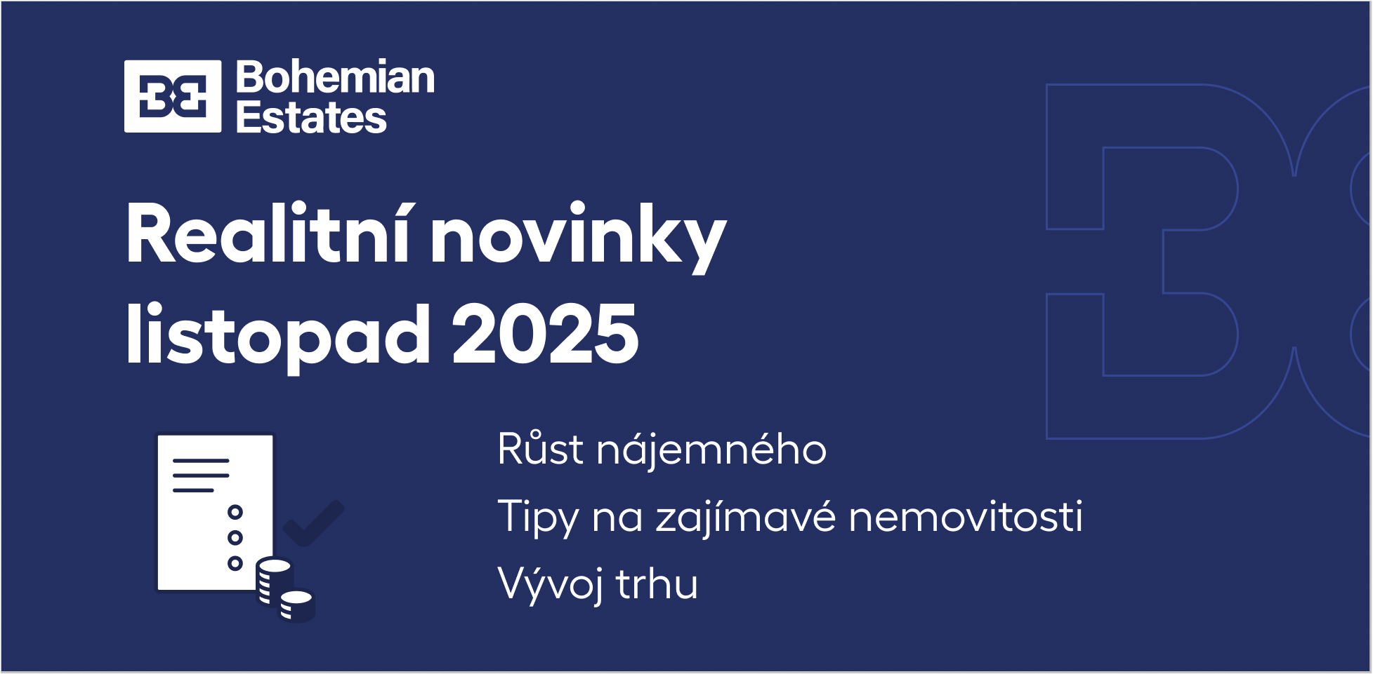 Novinky z realitního trhu - listopad 2025
