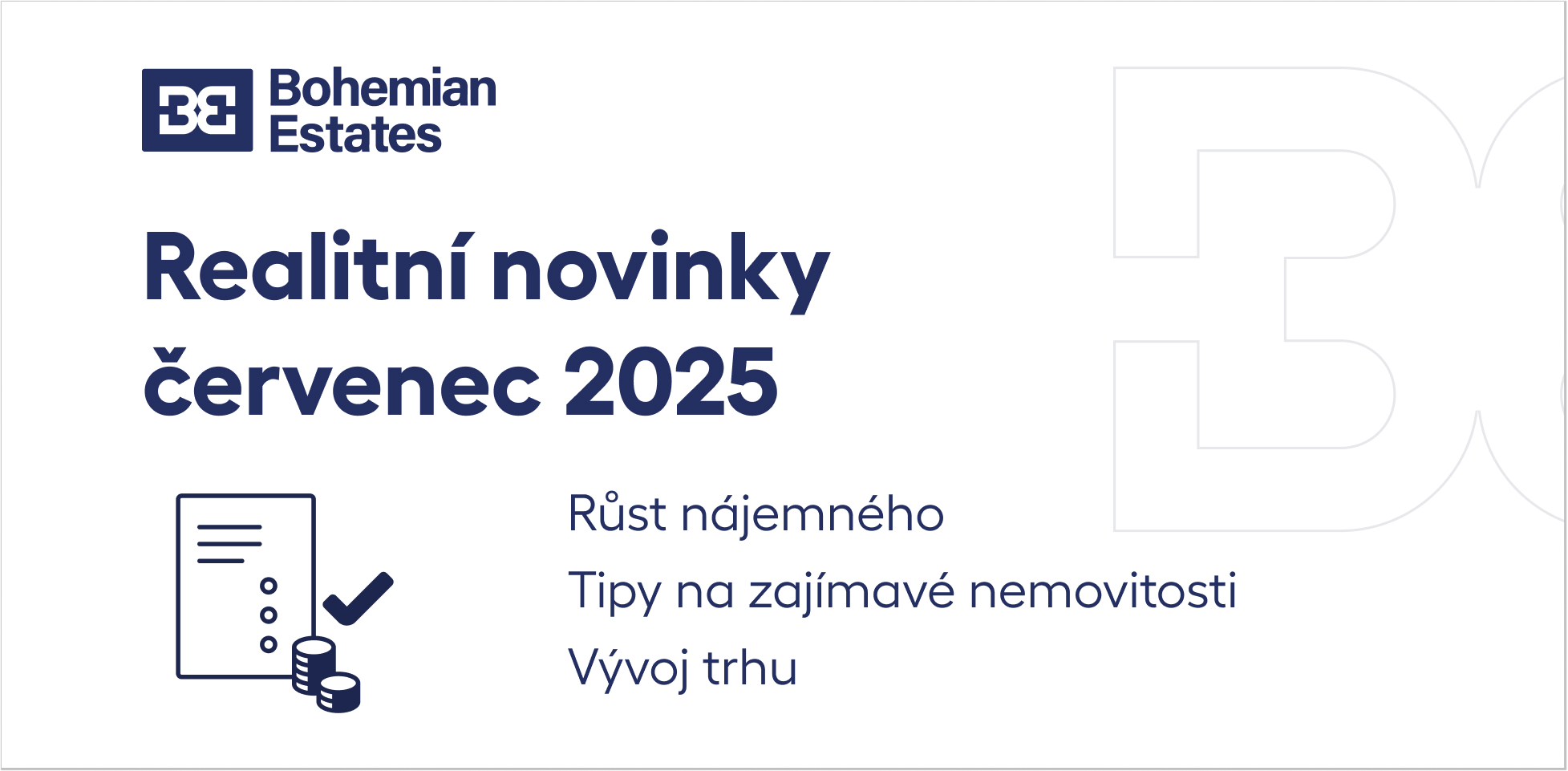 Novinky z realitního trhu - červenec 2025