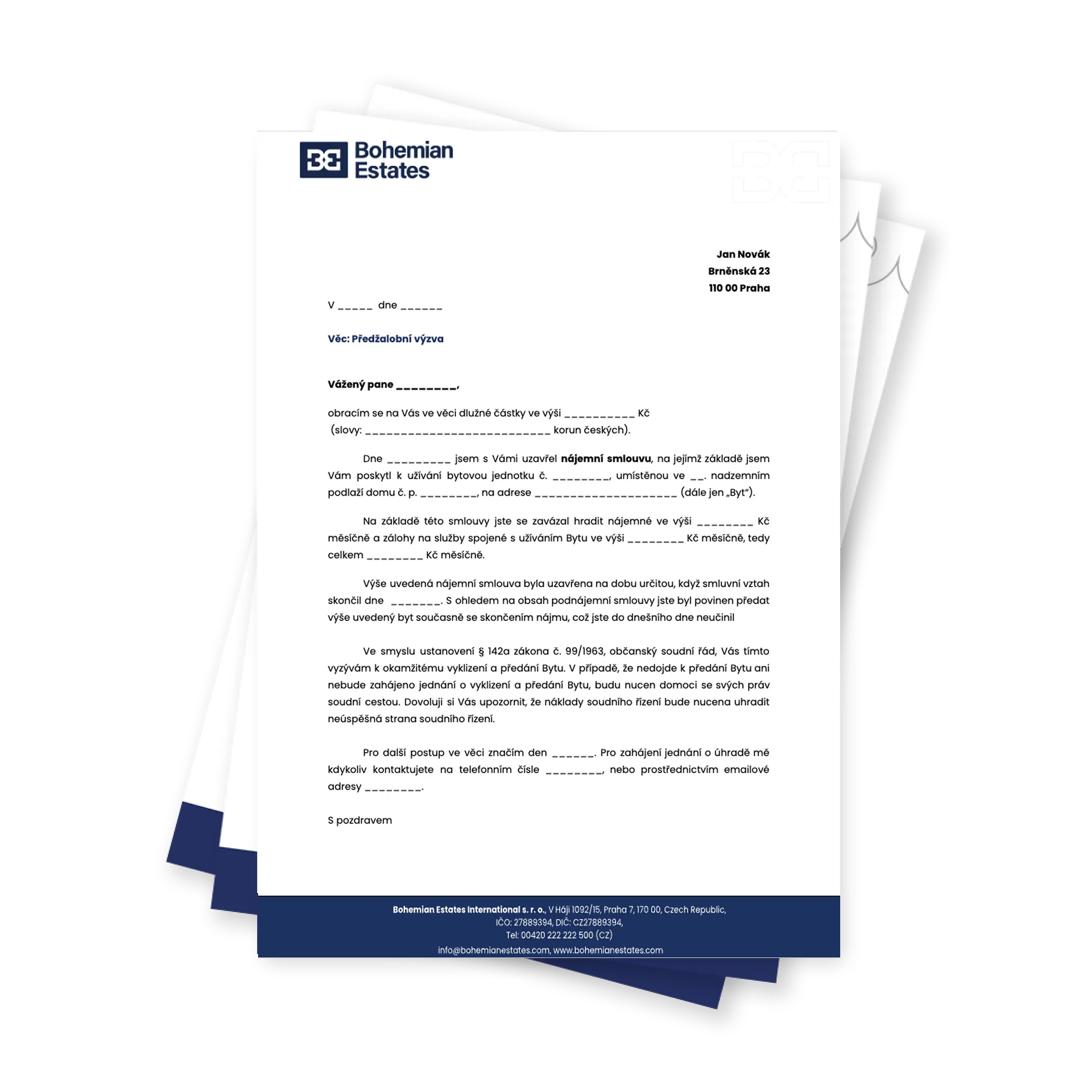 Předžalobní výzva k vyklizení nemovitosti.webp