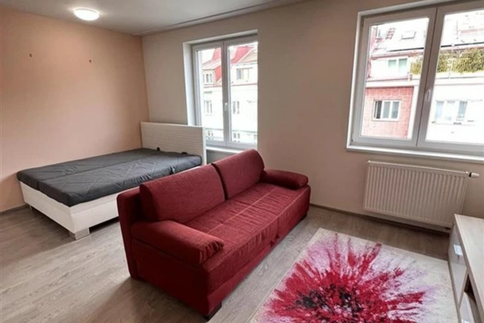 Pronájem slunného, prostorného bytu 1+kk, novostavba, ulice Drahobejlova, Praha 9 - Libeň